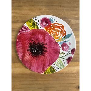 Certified International "Poppy" salad plate 9” by Jennifer Wambach